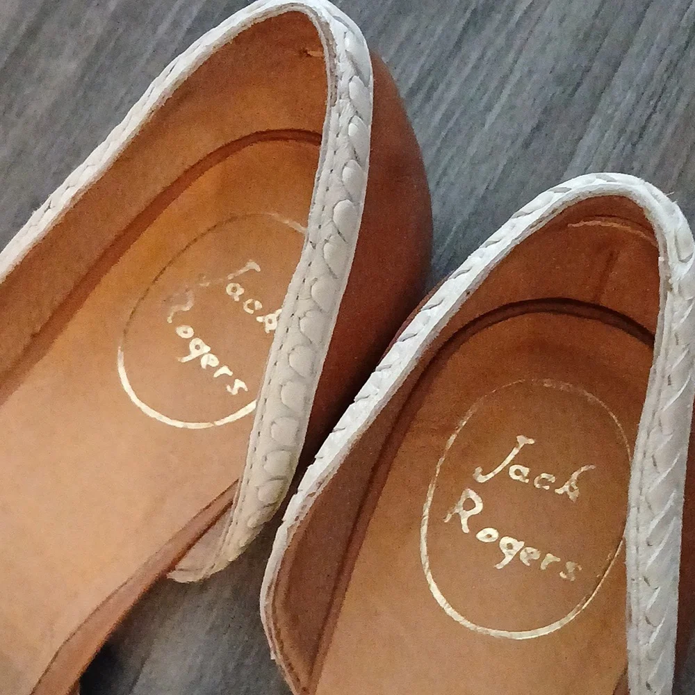 Jack Rogers Contessa Leather Flat. Size 9-1/2M, Never Worn. - Picture 2 of 4